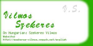 vilmos szekeres business card